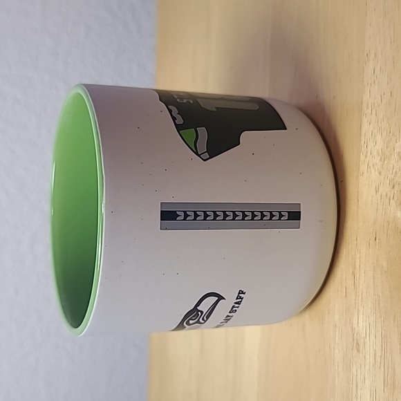 Seahawks Game Day Staff Coffee Mug Cup 2018 NFL Football Green #18 Jersey - Picture 2 of 4